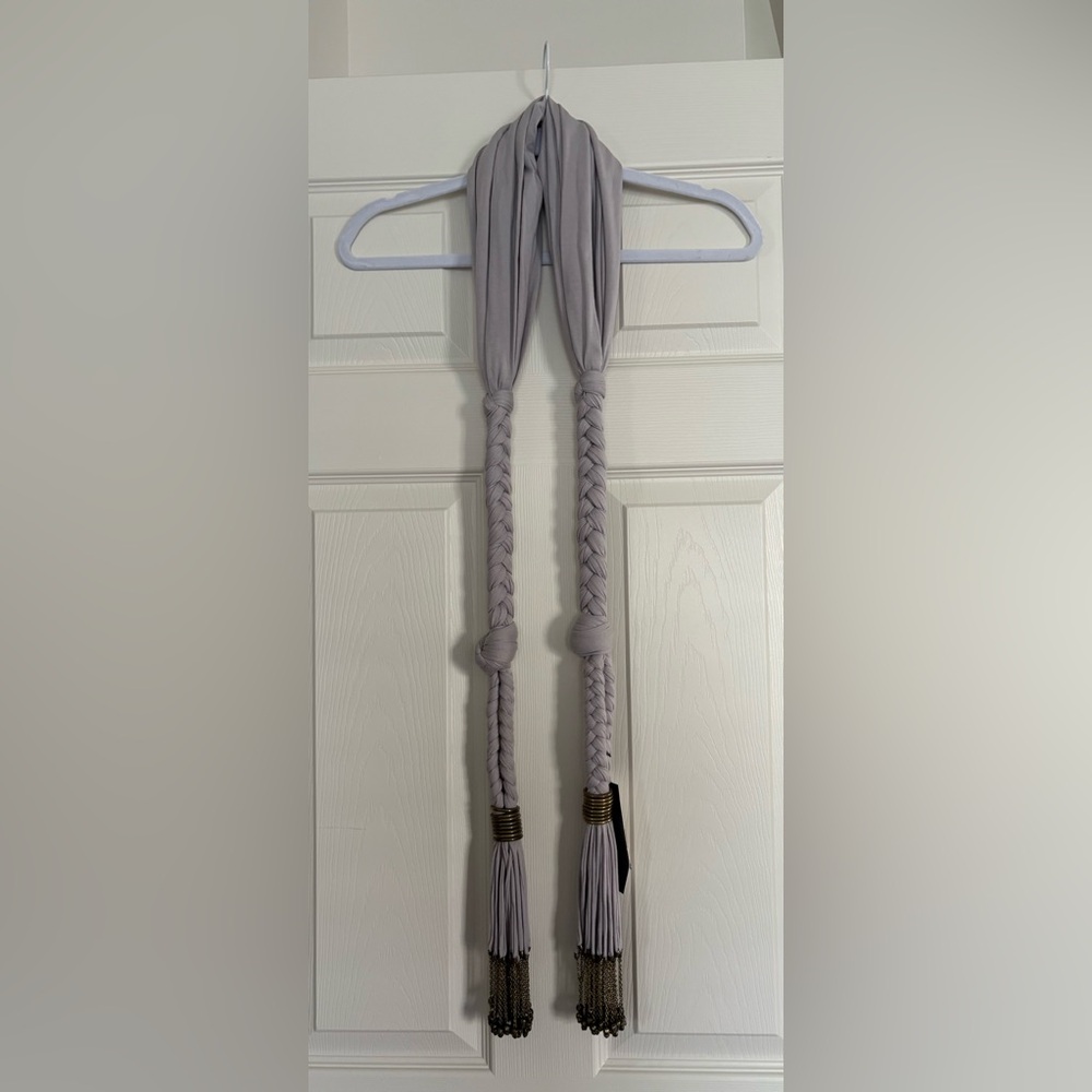 2010’s Mini Skull Azaya Blue Braided Scarf